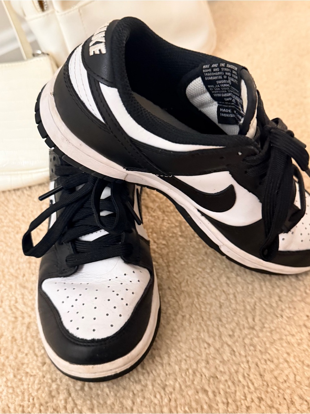 Nike Black and White Low-Profile Skate Sneakers